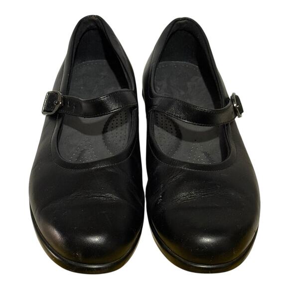 SAS Mary Jane Black Leather Comfort Walking Shoes Women’s Size 8W Wide - Picture 4 of 8